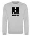 Свитшот Hummer квадрат Серый меланж фото