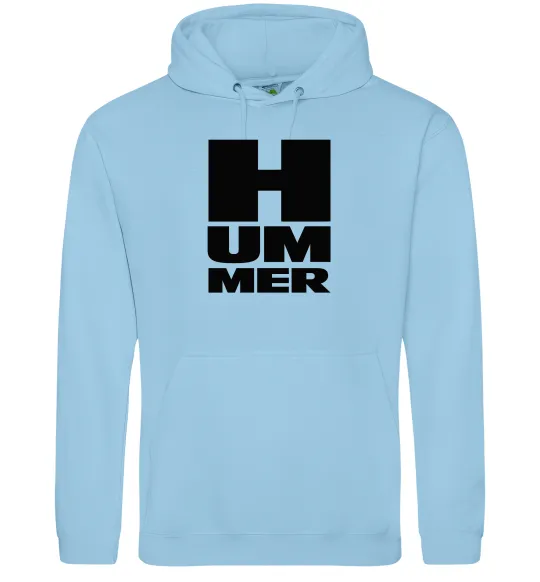 Женская толстовка (худи) Hummer квадрат Голубой фото