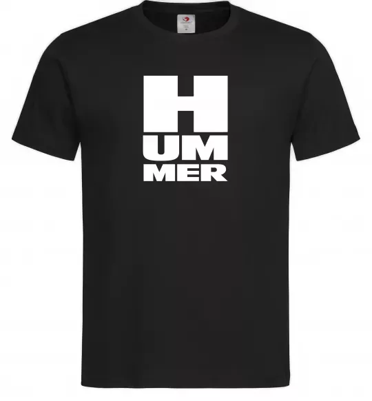 Мужская футболка Hummer квадрат Черный фото