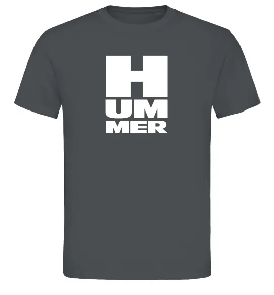 Мужская футболка Hummer квадрат Графит фото