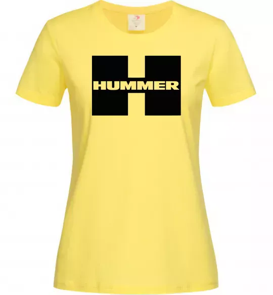 Жіноча футболка Hummer big H Лимонний фото
