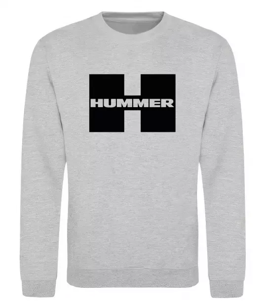 Світшот Hummer big H Сірий меланж фото