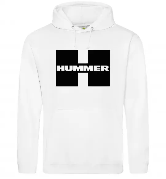Чоловіча толстовка (худі) Hummer big H Білий фото