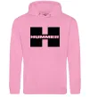 Женская толстовка (худи) Hummer big H Розовый фото