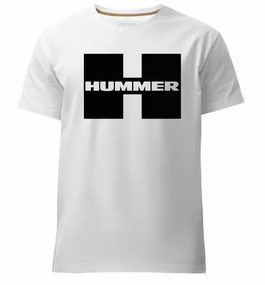 Чоловіча преміум футболка Hummer big H Білий фото
