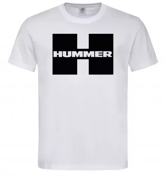 Мужская футболка Hummer big H Белый фото