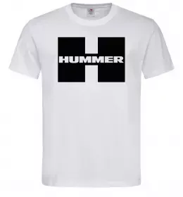 Мужская футболка Hummer big H Белый фото