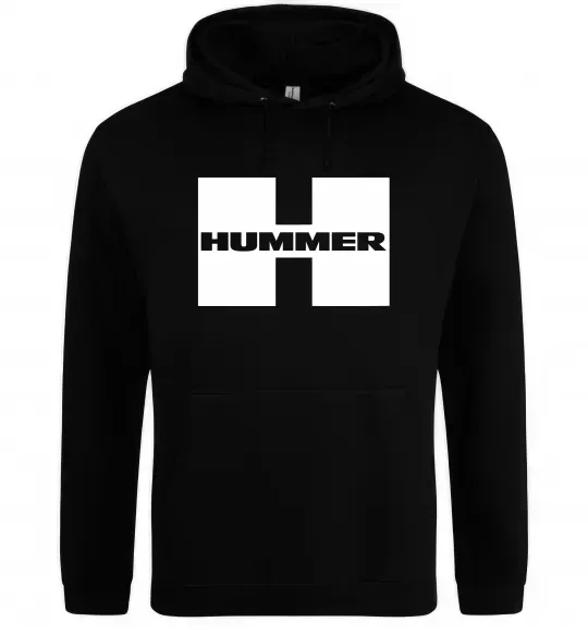 Чоловіча толстовка (худі) Hummer big H Чорний фото
