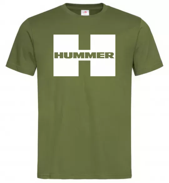 Мужская футболка Hummer big H Оливковый фото
