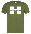 Мужская футболка Hummer big H Оливковый фото