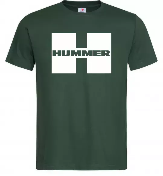 Мужская футболка Hummer big H Темно-зеленый фото