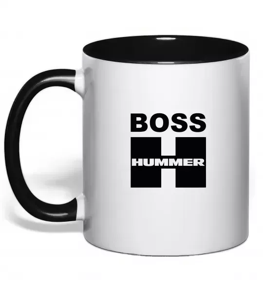 Чашка с цветной ручкой Boss Hummer Черный фото