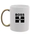Чашка с цветной ручкой Boss Hummer Золото фото