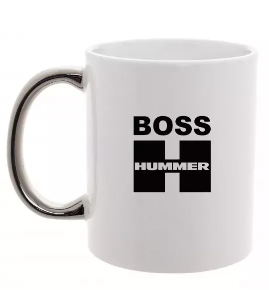 Чашка с цветной ручкой Boss Hummer Серебро фото