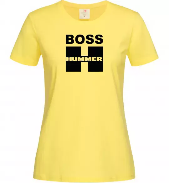 Жіноча футболка Boss Hummer Лимонний фото