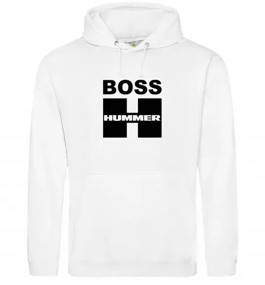Чоловіча толстовка (худі) Boss Hummer Білий фото