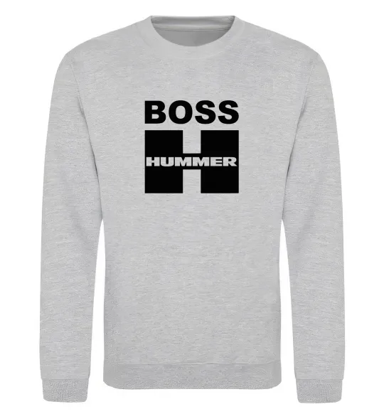 Свитшот Boss Hummer Серый меланж фото