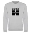 Свитшот Boss Hummer Серый меланж фото