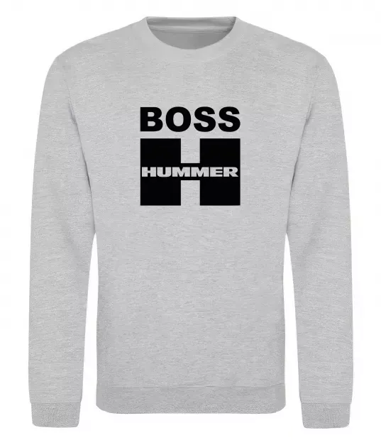 Світшот Boss Hummer Сірий меланж фото