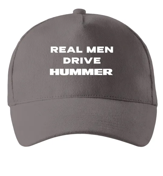 Кепка Real men drive Hummer Серый фото