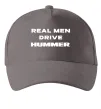 Кепка Real men drive Hummer Серый фото