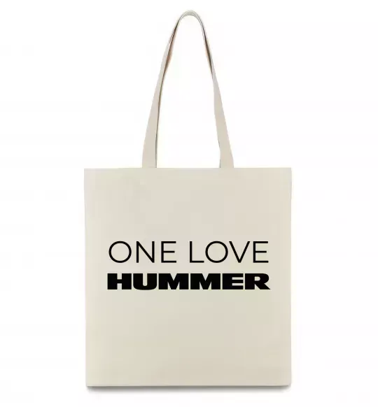 Еко-сумка Hummer one love Бежевий фото