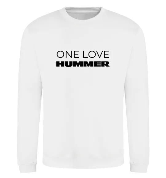 Свитшот Hummer one love Белый фото