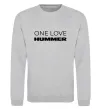 Свитшот Hummer one love Серый меланж фото