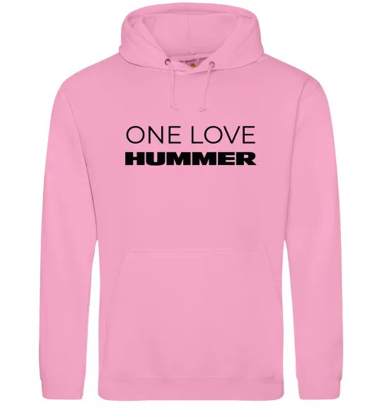 Женская толстовка (худи) Hummer one love Розовый фото