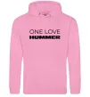 Женская толстовка (худи) Hummer one love Розовый фото