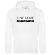 Женская толстовка (худи) Hummer one love Белый Женская толстовка (худи) Hummer one love Белый фото