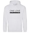 Женская толстовка (худи) Hummer one love Серый меланж Женская толстовка (худи) Hummer one love Серый меланж фото