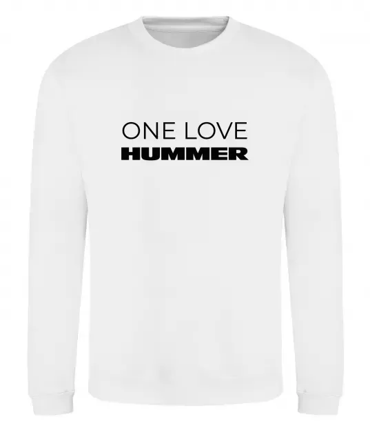 Свитшот Hummer one love Белый фото