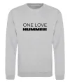 Свитшот Hummer one love Серый меланж Свитшот Hummer one love Серый меланж фото