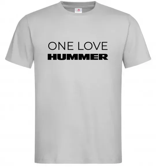 Чоловіча футболка Hummer one love Сірий фото