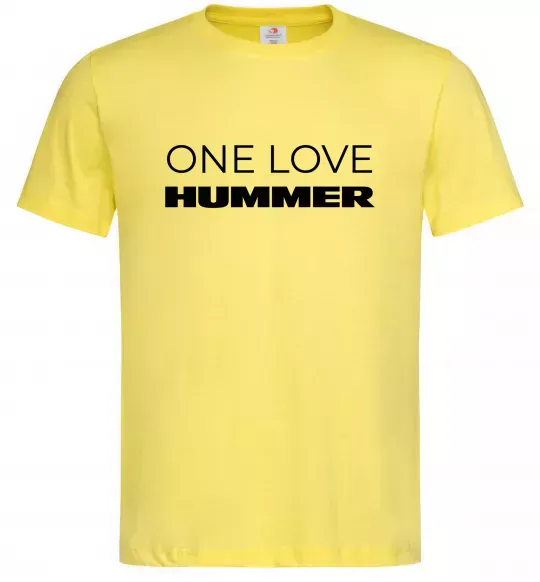 Чоловіча футболка Hummer one love Лимонний фото