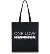 Еко-сумка Hummer one love Чорний фото