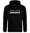Чоловіча толстовка (худі) Hummer one love Чорний фото