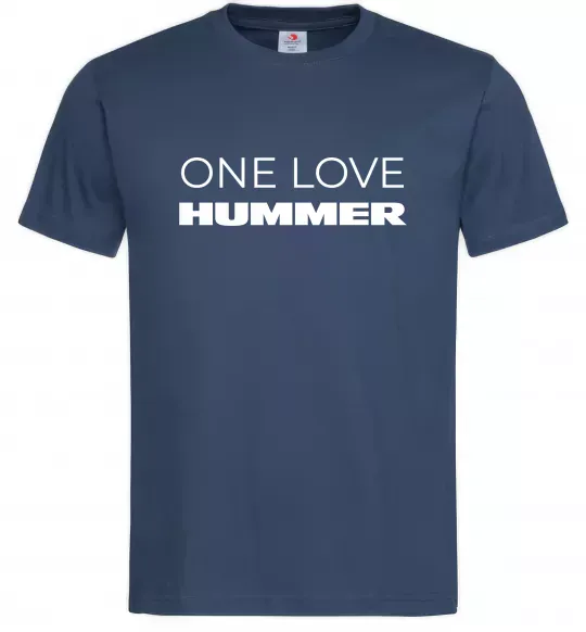 Чоловіча футболка Hummer one love Темно-синій фото
