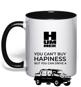 Чашка с цветной ручкой You can drive Hummer