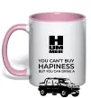 Чашка з кольоровою ручкою You can drive Hummer Ніжно рожевий фото