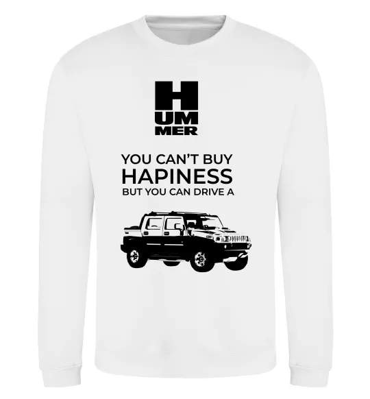 Свитшот You can drive Hummer Белый фото