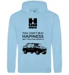 Мужская толстовка (худи) You can drive Hummer Голубой фото