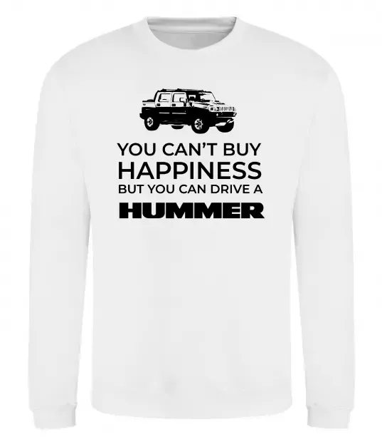 Світшот You can drive Hummer Білий фото