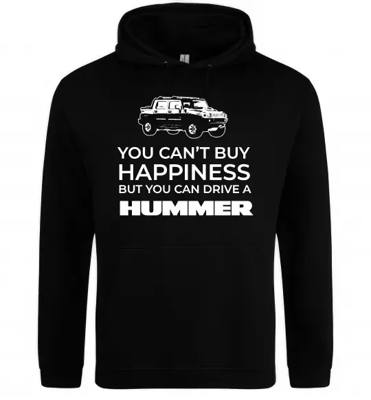 Мужская толстовка (худи) You can drive Hummer Черный фото