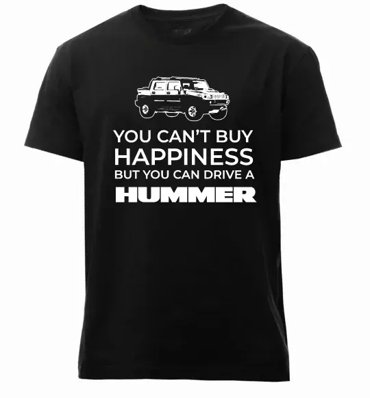 Чоловіча преміум футболка You can drive Hummer Чорний фото