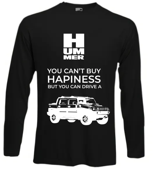 Лонгслів You can drive Hummer Чорний фото