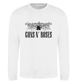 Свитшот Guns N Roses Белый фото