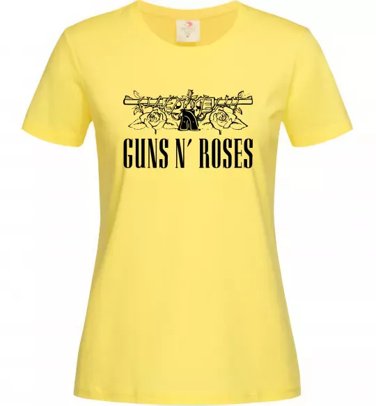 Женская футболка Guns N` Roses Лимонный фото