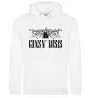 Женская толстовка (худи) Guns N` Roses Белый фото